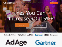 Tablet Screenshot of c3metrics.com